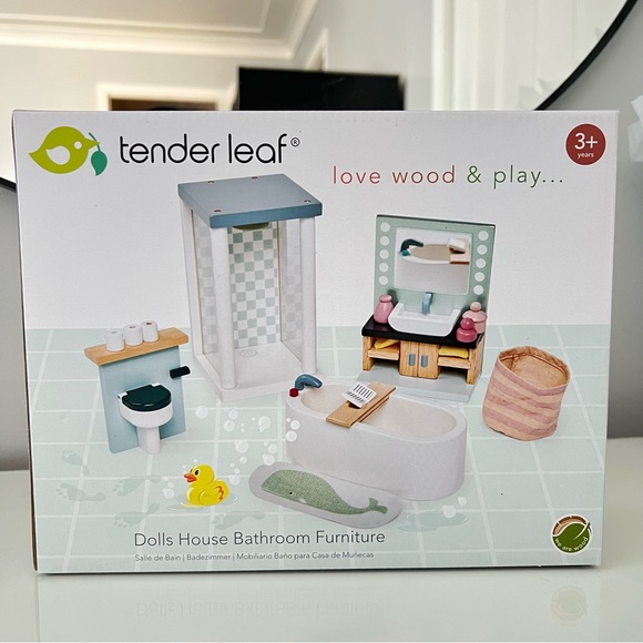 🆕Tender Leaf Dolls House Bathroom Furniture - Picture 2 of 3